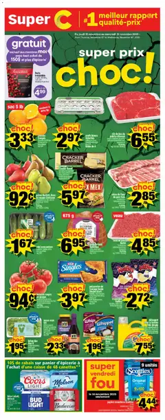 Preview of leaflet Mont-Joli from shop Super C is valid from Nov 13, 2025