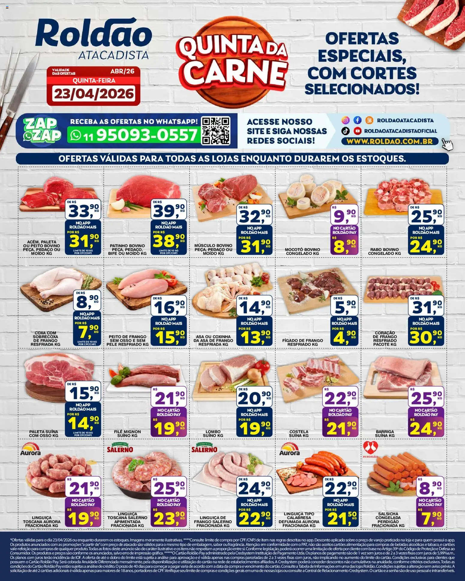 Pré-Visualização do folheto "Roldão ofertas Quinta da Carne" da loja Roldão válido a partir de 23/04/2026