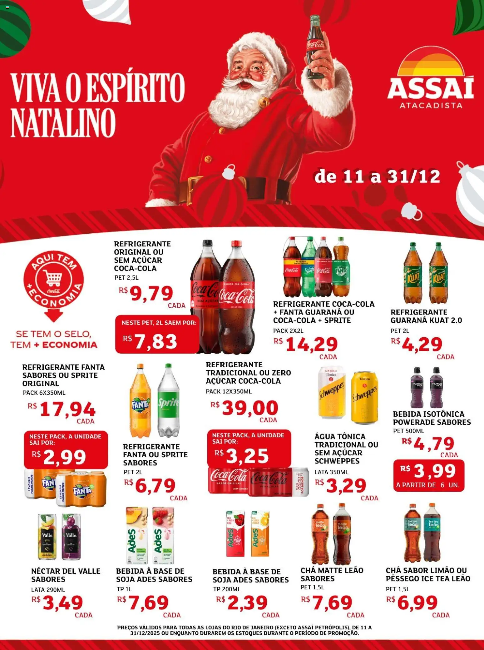 Pré-Visualização do folheto "Encarte - RJ" da loja Assaí Atacadista válido a partir de 11/12/2025