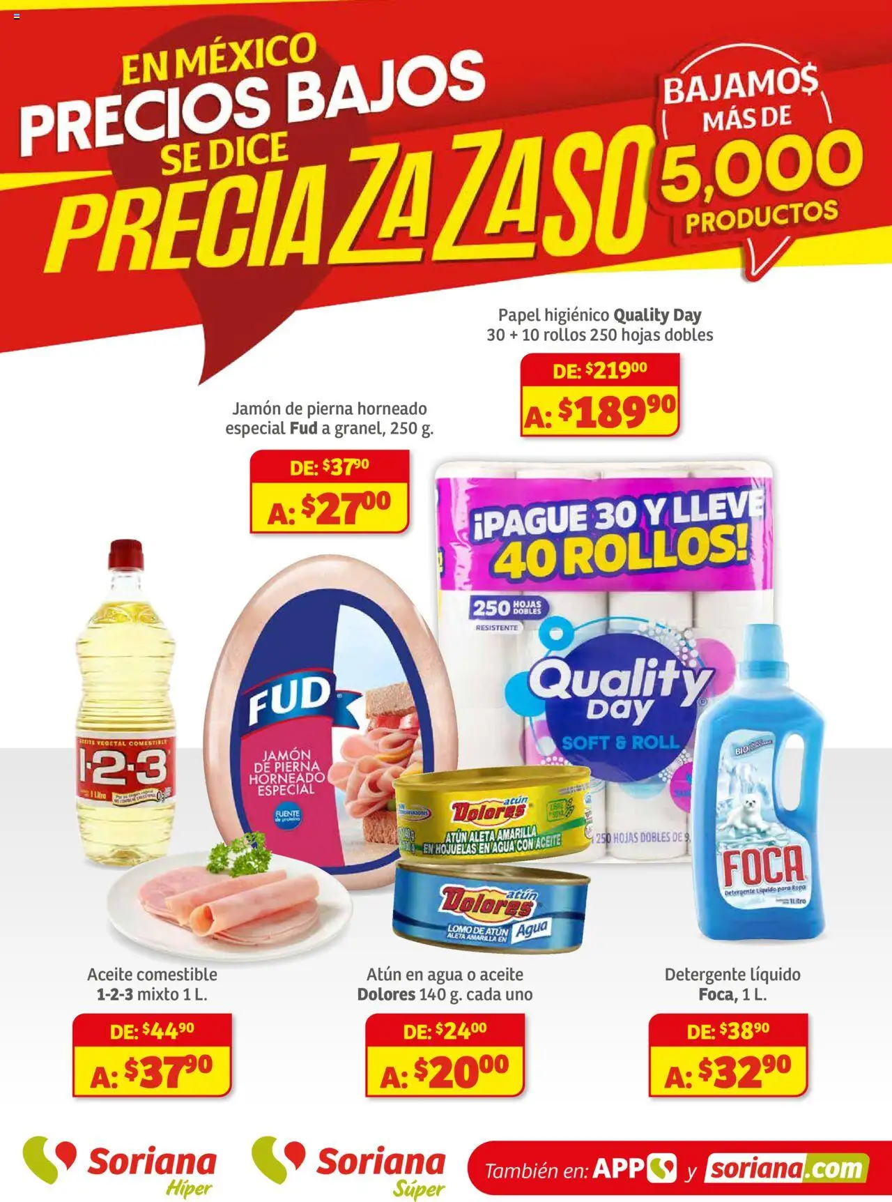 Preciazazaso Súper: Frontera Chis, Q. Roo Soriana y sus promociones válidas desde el 14/08/2025 - Número de página 1