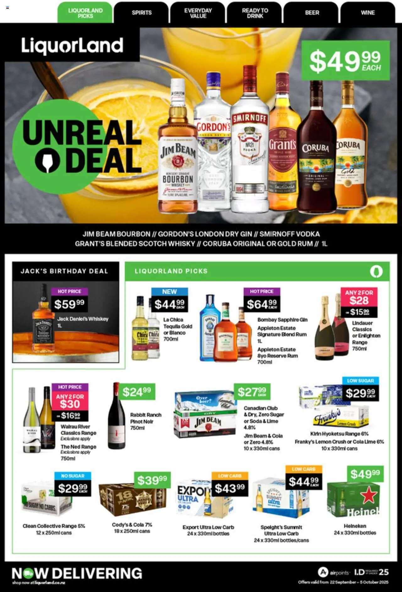 Catalogue Liquorland catalogue valid from 22 Sept 2025 - page 1