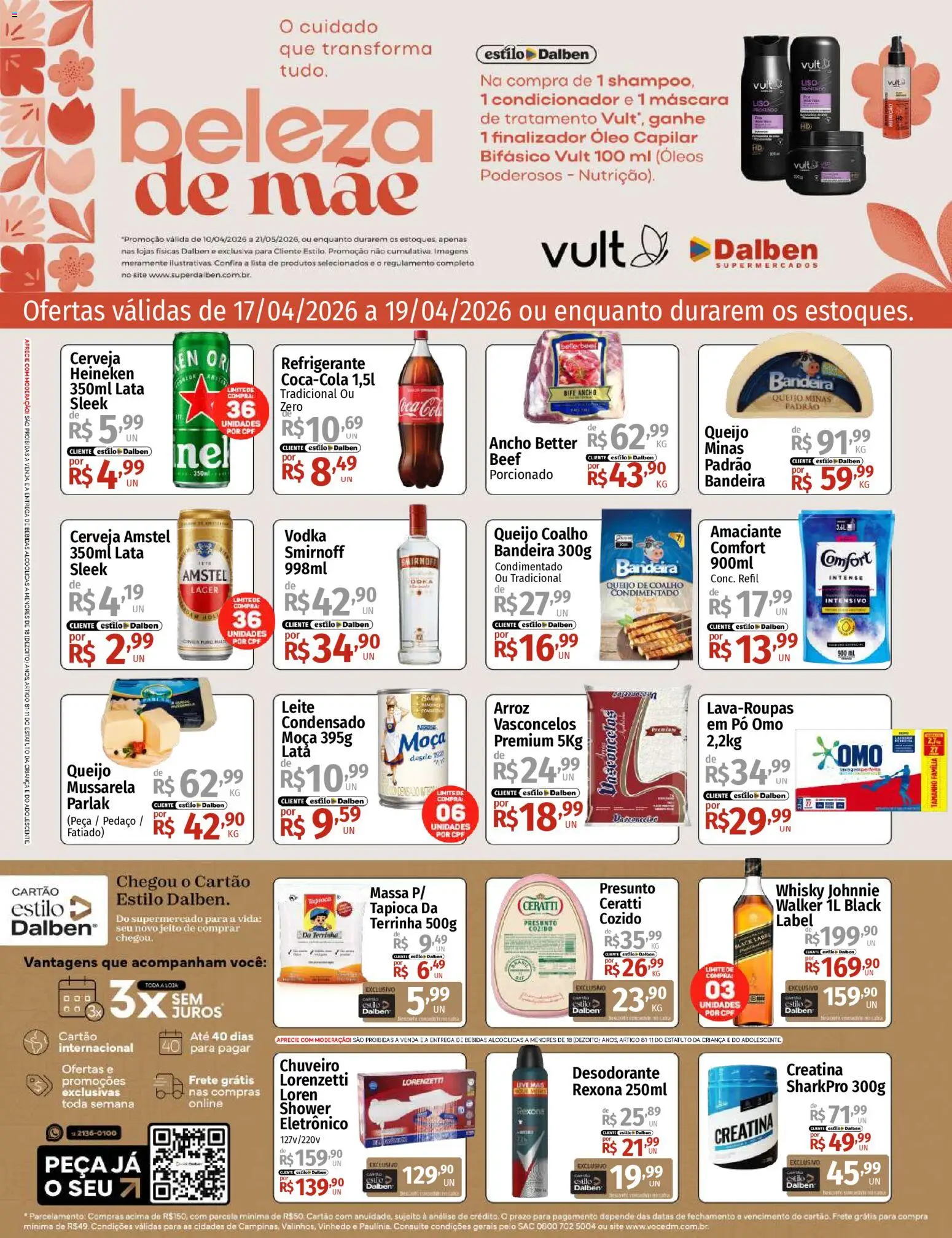 Pré-Visualização do folheto "Supermercado Dalben - Ofertas da semana" da loja Supermercado Dalben válido a partir de 17/04/2026