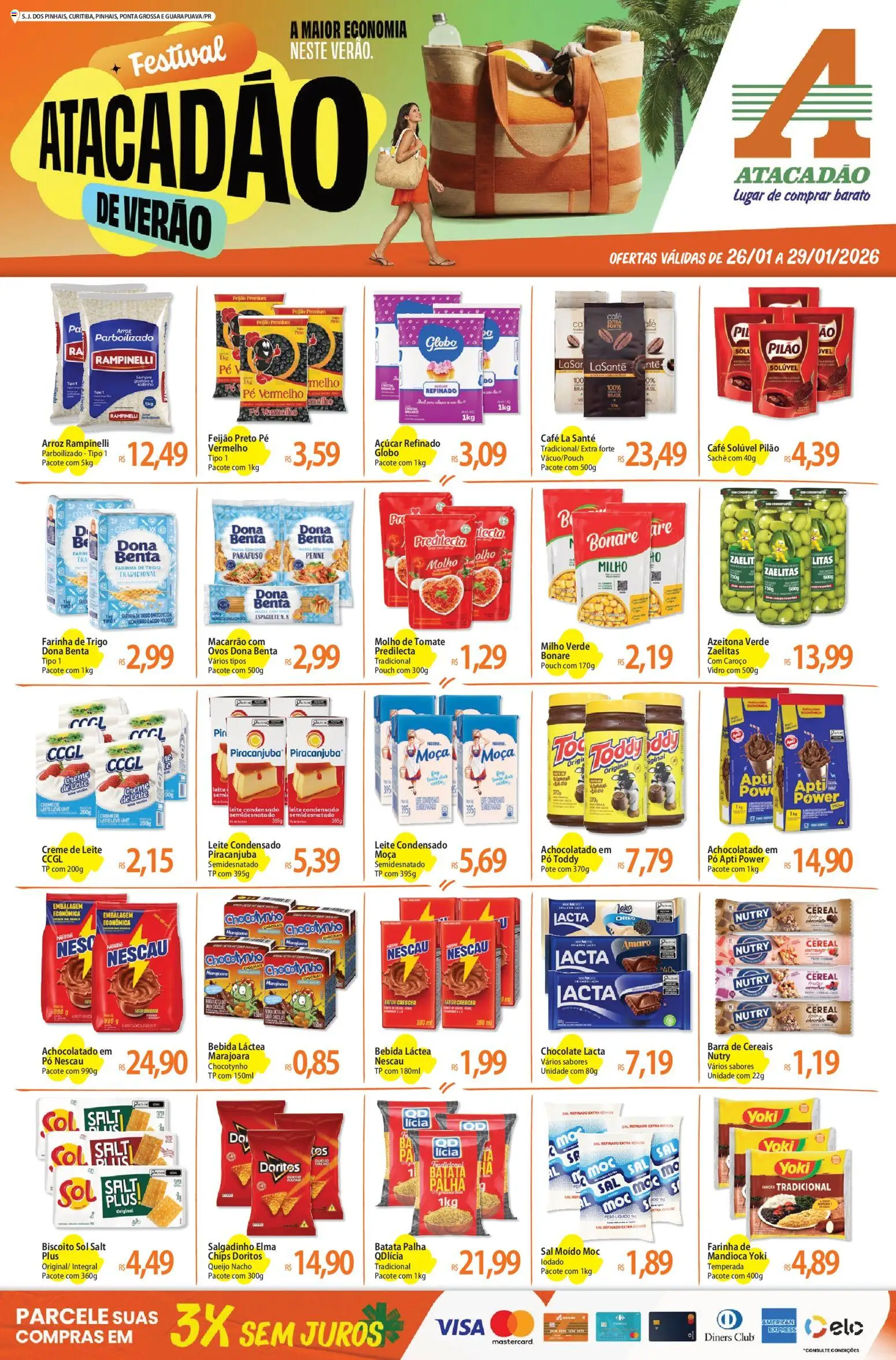 Pré-Visualização do folheto "Ofertas - PR" da loja Atacadão válido a partir de 26/01/2026
