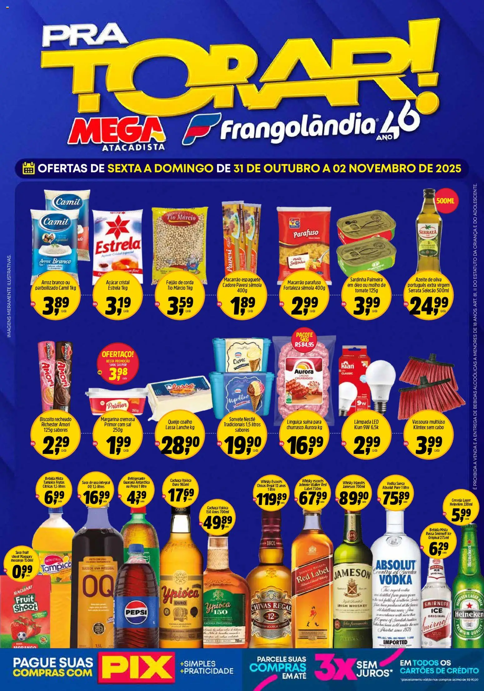 Pré-Visualização do folheto "Ofertas Preços Baixos Pra Torar" da loja Frangolândia válido a partir de 31/10/2025