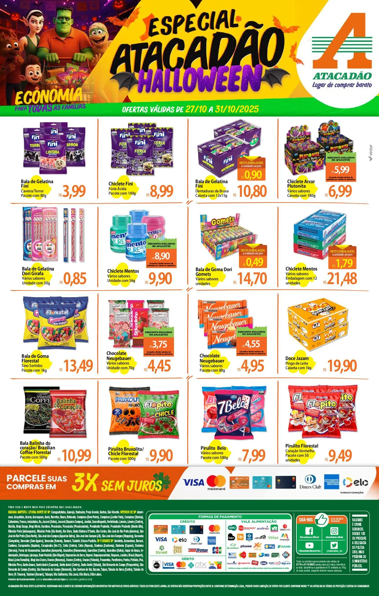 Pré-Visualização do folheto "Ofertas - SP" da loja Atacadão válido a partir de 27/10/2025