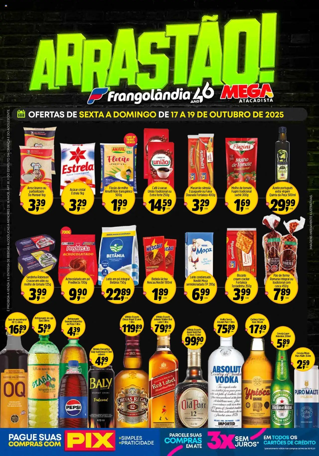 Frangolândia folheto "Ofertas Arrastão" válido a partir de 17/10/2025 - número de página 1