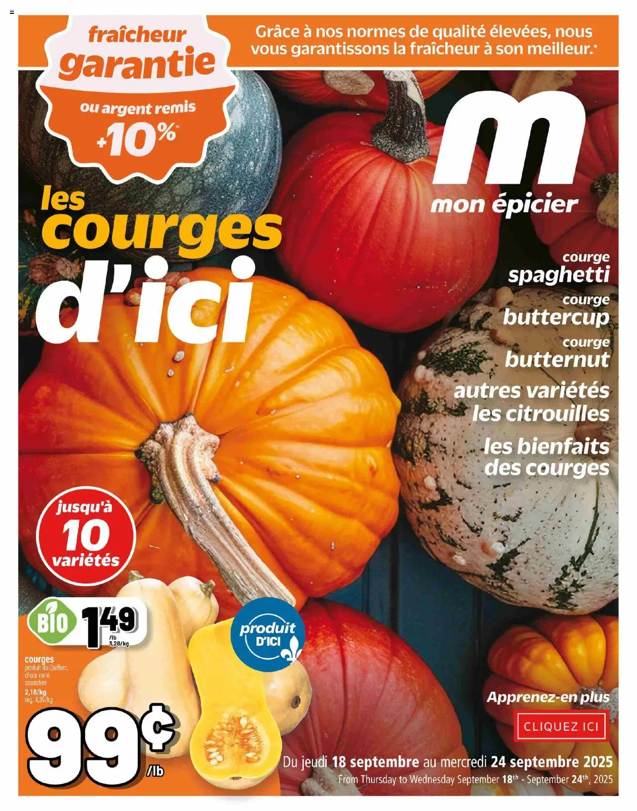 Metro flyer valid from Sep 18, 2025 - page number 1