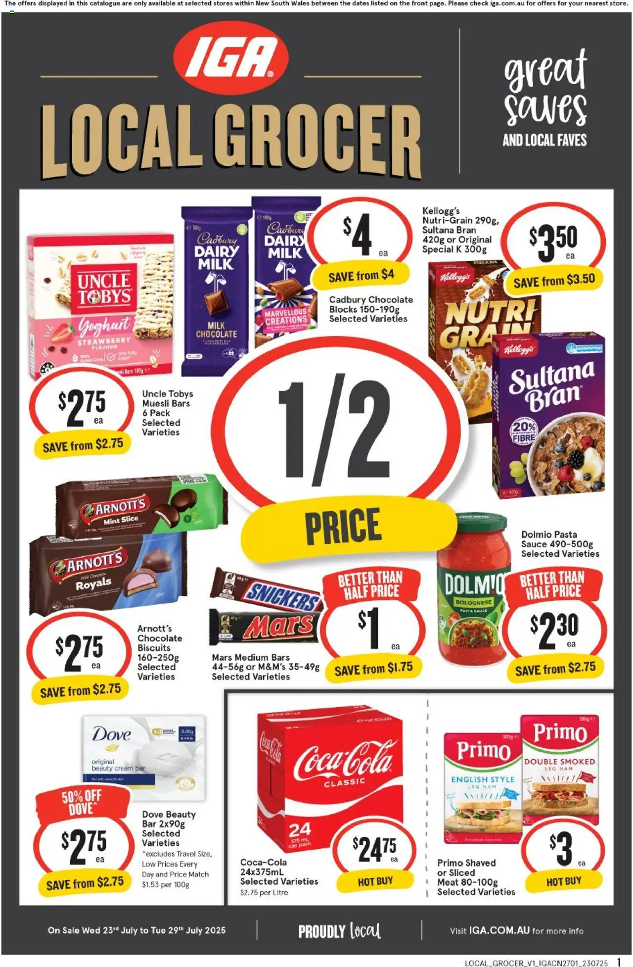 IGA catalogue valid from 23/07/2025 - page 1
