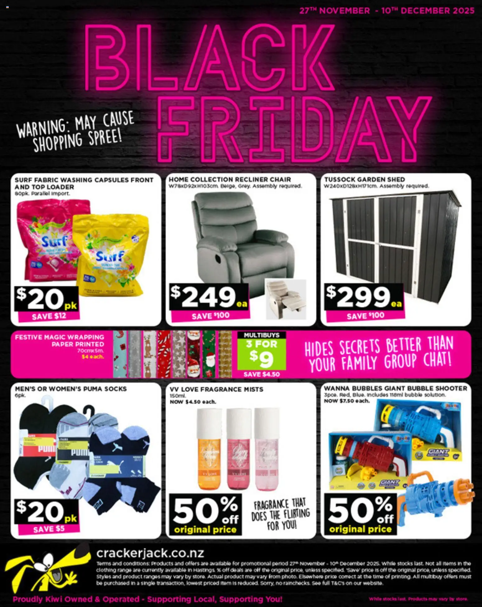 Preview of catalogue Black Friday from shop Crackerjack valid 27 Nov 2025