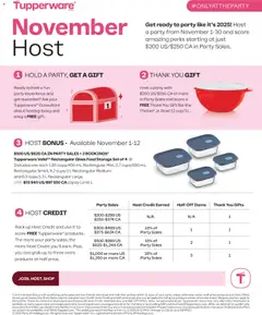 Preview of leaflet Weekly Flyer from shop Tupperware is valid from Nov 01, 2025