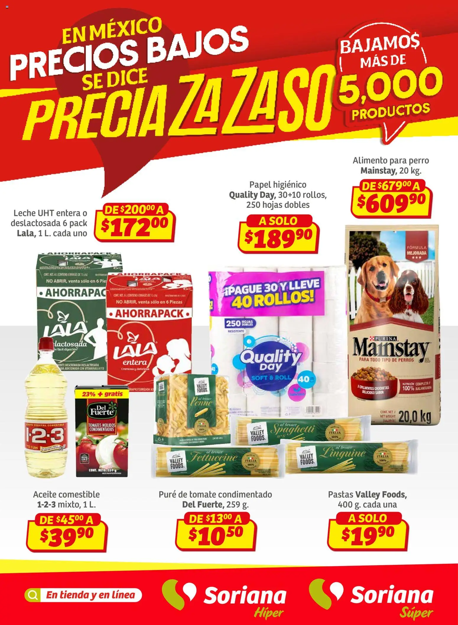 Vista previa las ofertas de la tienda Soriana - Preciazazaso Súper: BCS, Jal, Nay, Sin, Son desde el 30/01/2026 