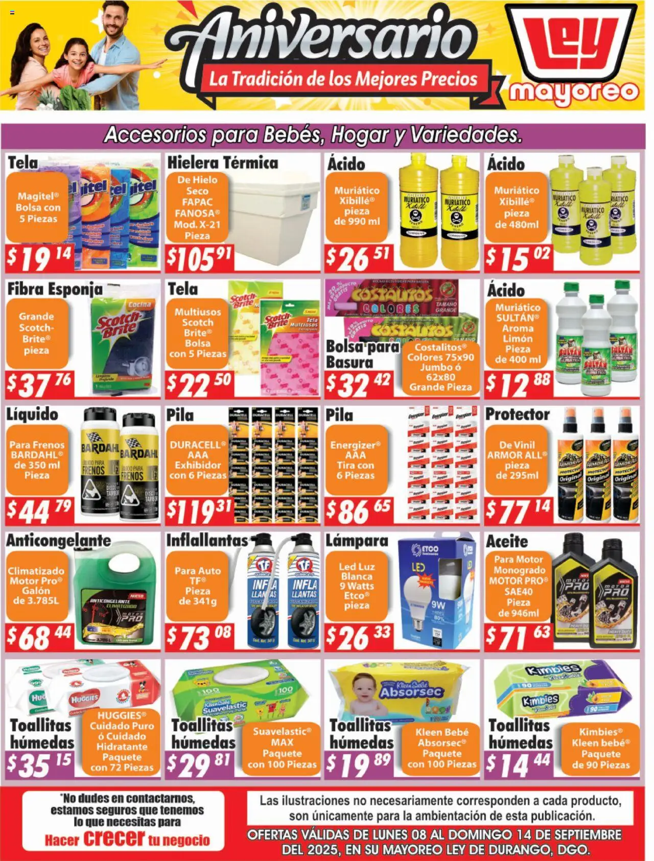 Folleto Mayoreo Casa Ley y sus promociones válidas desde el 08/09/2025 - Número de página 1