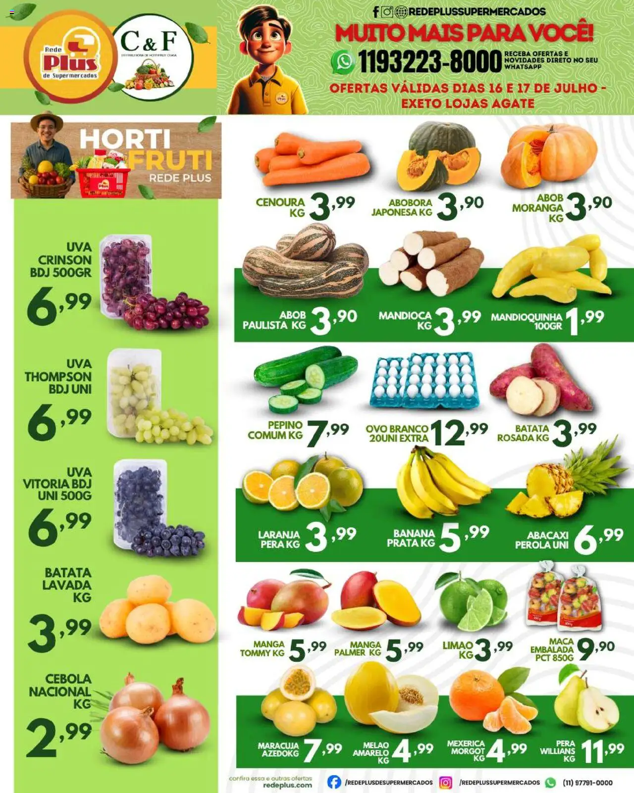 Rede Plus Supermercados folheto "Ofertas da semana" válido a partir de 16/07/2025 - número de página 1