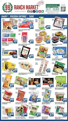 Ad Preview of 99 Ranch Market Dairy | Frozen Entree’ | Side from 10/24/2025