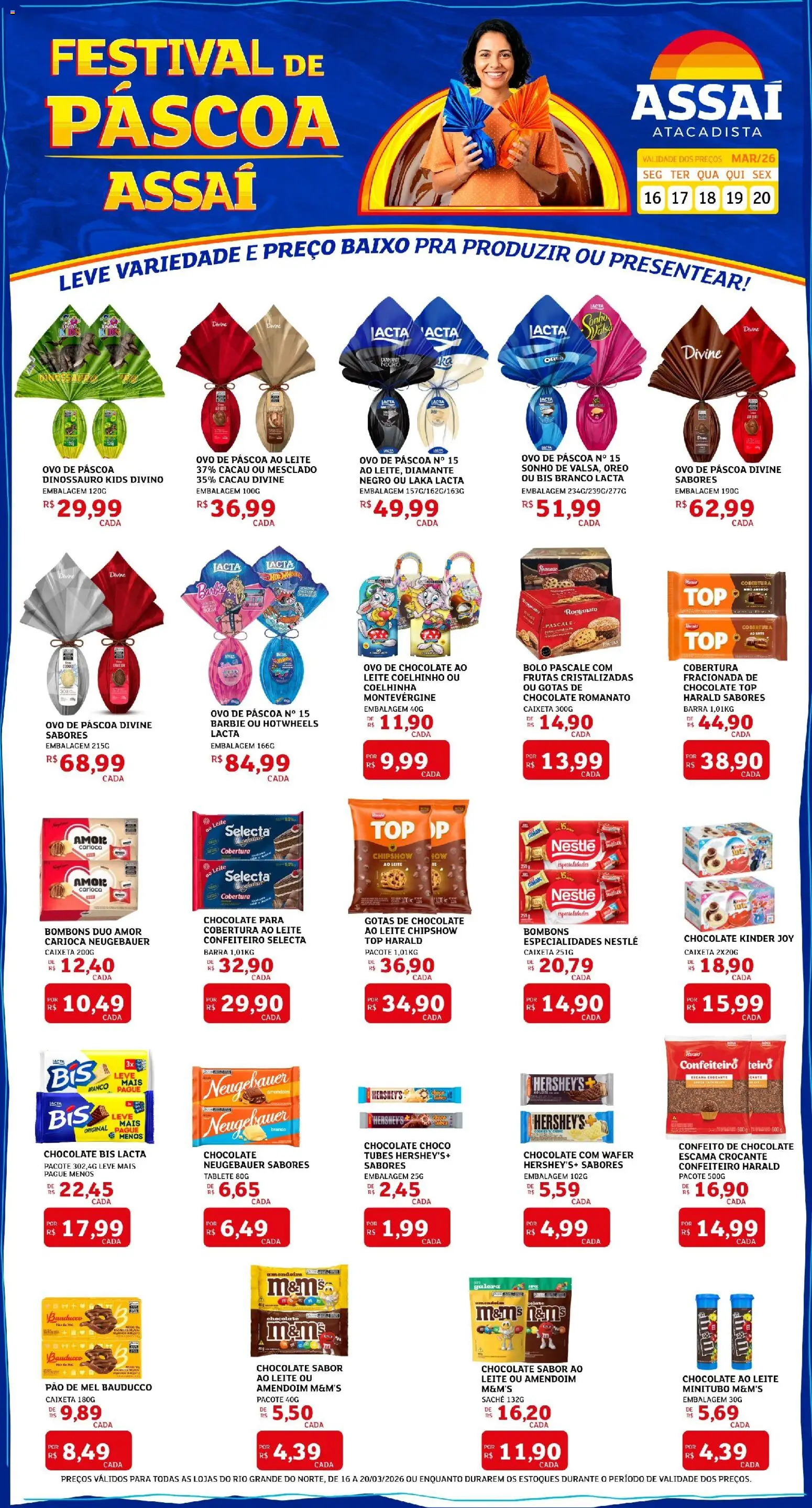 Pré-Visualização do folheto "Assaí Atacadista ofertas - RN" da loja Assaí Atacadista válido a partir de 16/03/2026