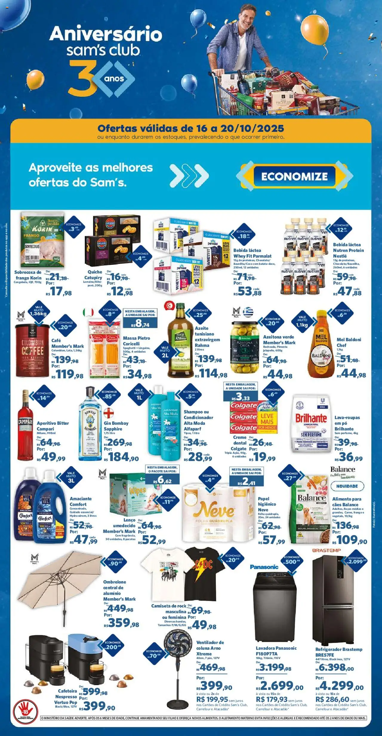 Sam's Club folheto "Ofertas da semana" válido a partir de 16/10/2025 - número de página 1