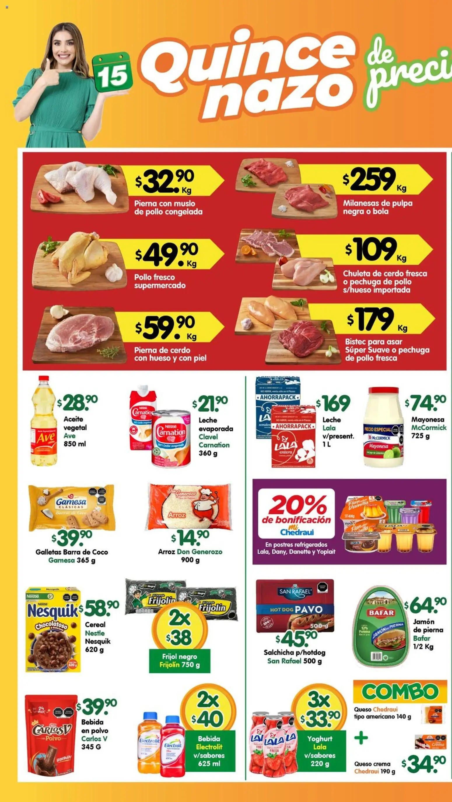 Vista previa las ofertas de la tienda Arteli - Folleto Tuxpan desde el 16/02/2026 - Fresa, Coco, Queso, Queso crema, Crema, Aceite, Jamón, Chuleta de cerdo