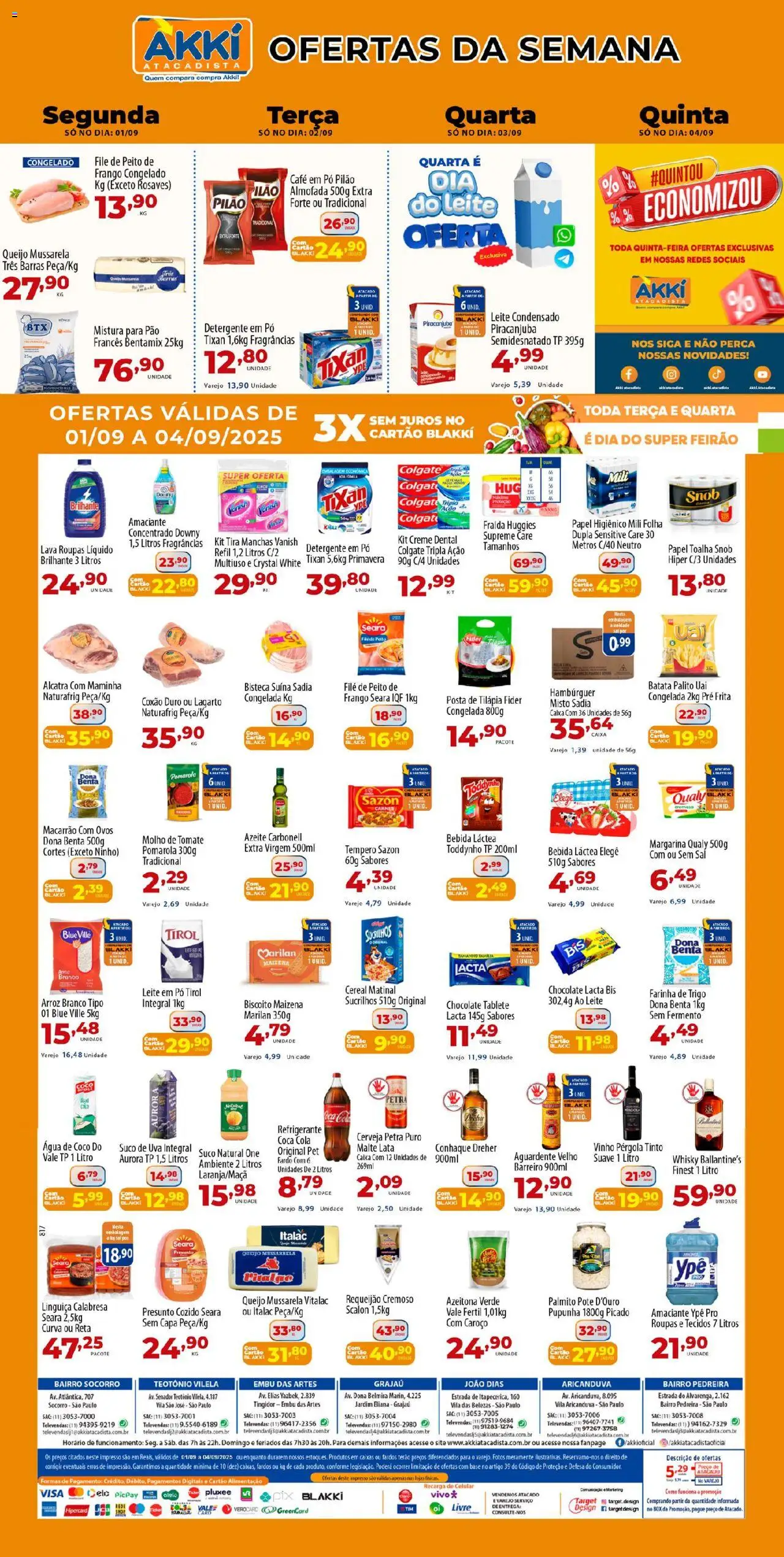 Akki Atacadista folheto "Ofertas da semana" válido a partir de 01/09/2025 - número de página 1