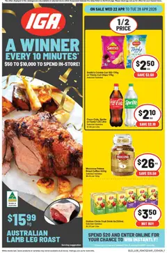 Preview of catalogue IGA catalogue QLD from shop IGA valid 22/04/2026