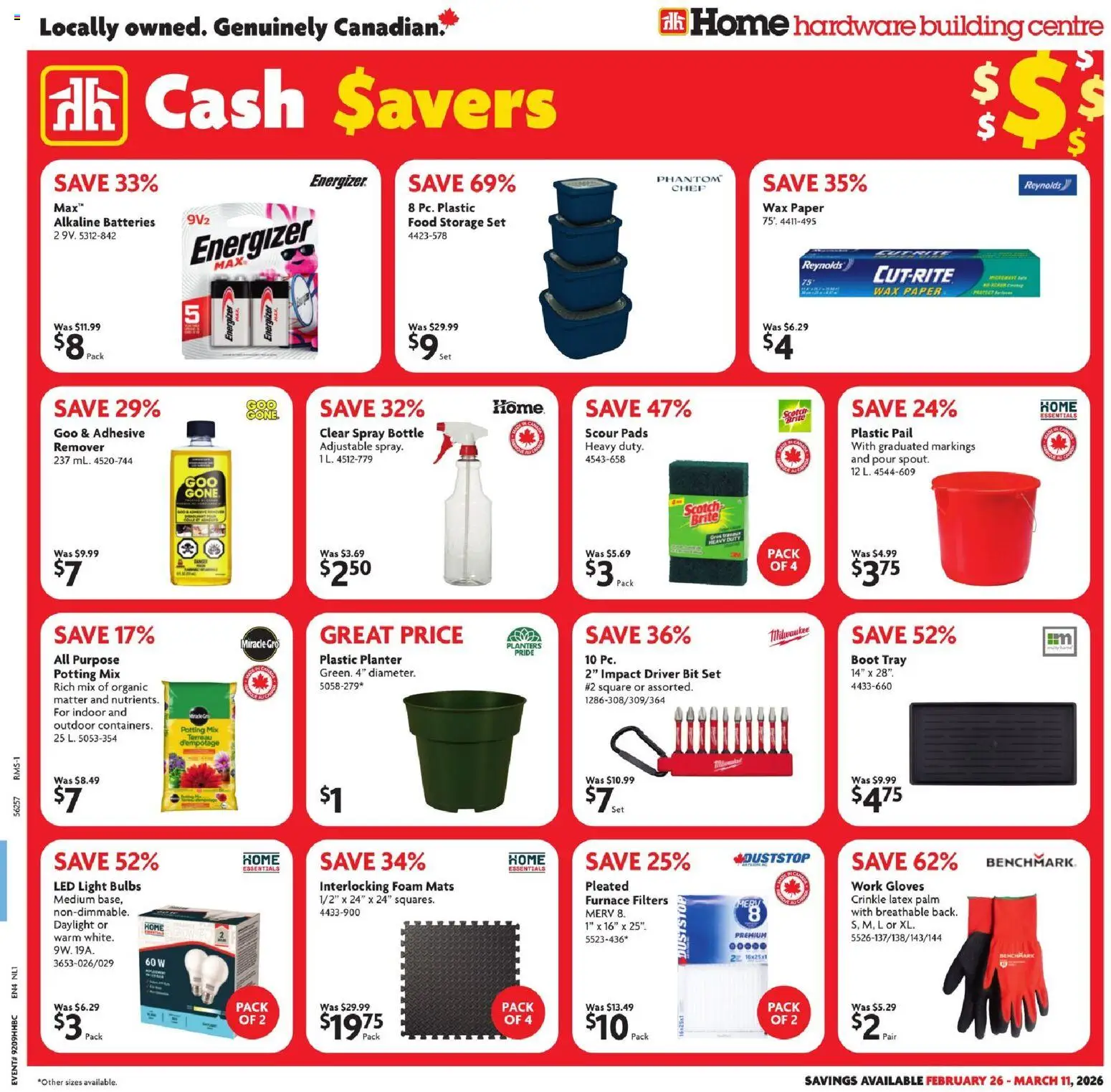 Preview of leaflet Weekly flyer / circulaire from shop Home Hardware is valid from Feb 26, 2026