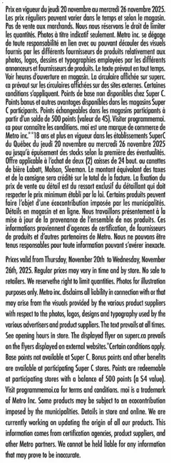 Un aperçu du dépliant Weekly flyer / circulaire du magasin Super C est valide à partir 20 nov. 2025 | Page: 15