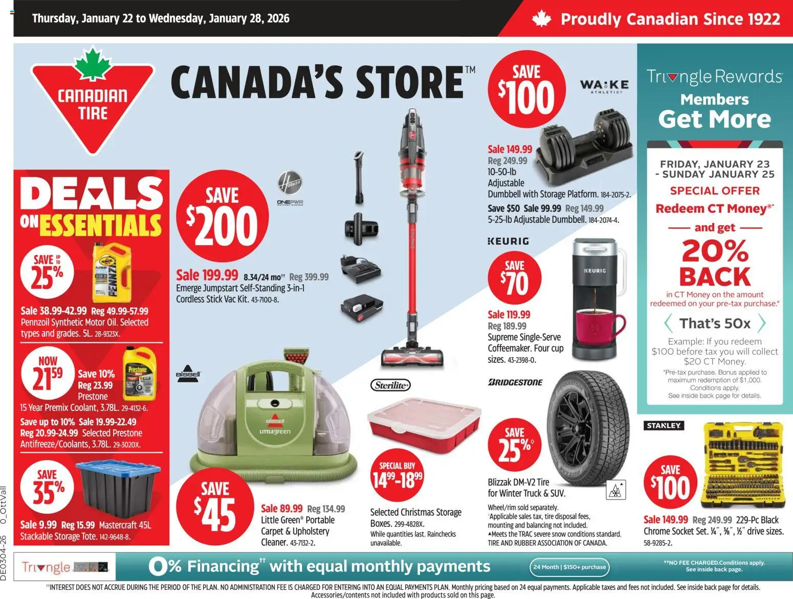 Preview of leaflet Weekly Flyer from shop Canadian Tire is valid from Jan 22, 2026 - Carpet, Socket
