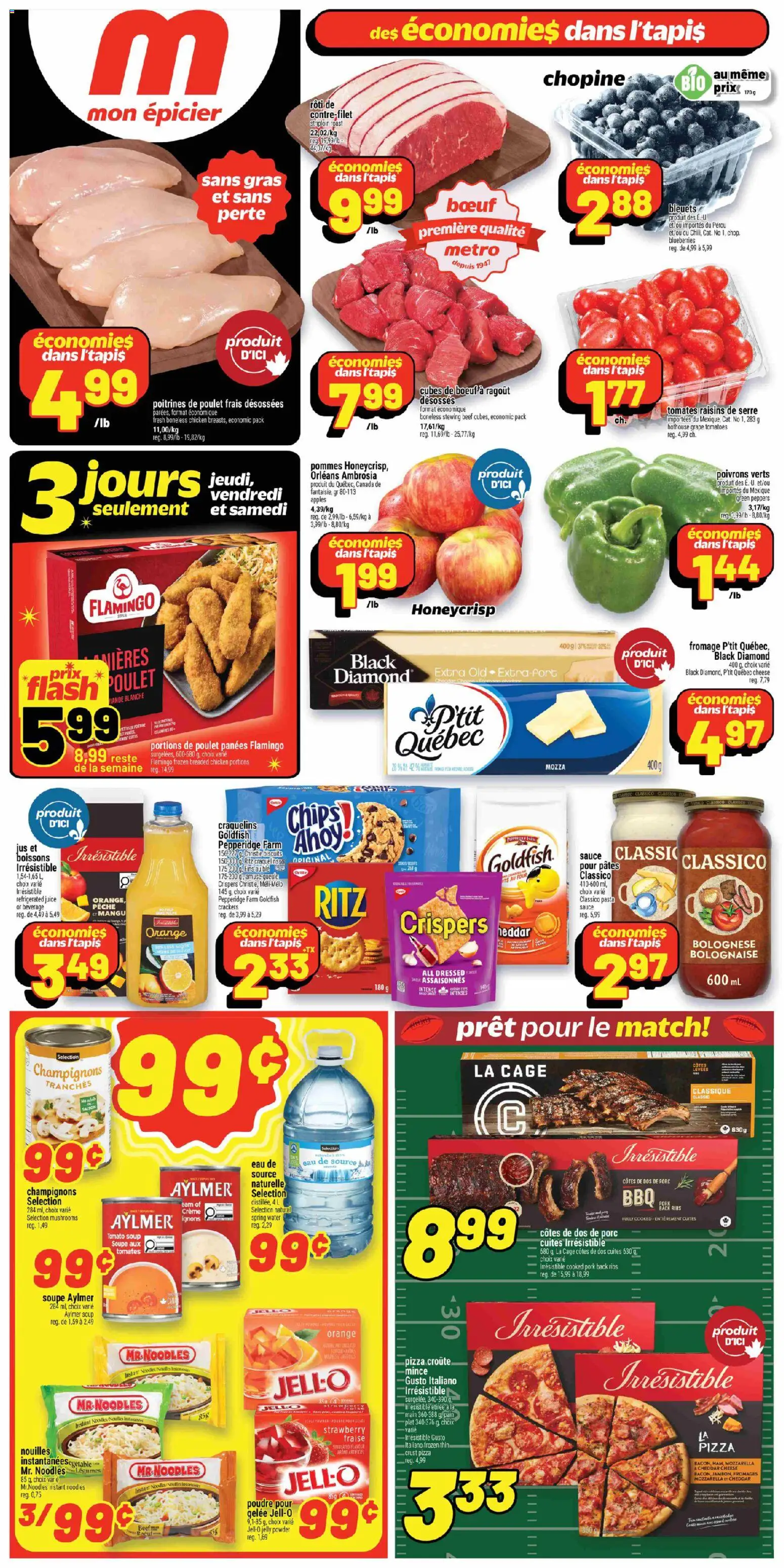 Preview of leaflet Windsor from shop Metro is valid from Jan 29, 2026 - Juice, Beef, Pork, Mozzarella, Crackers, Roast, Raisins, Cheddar