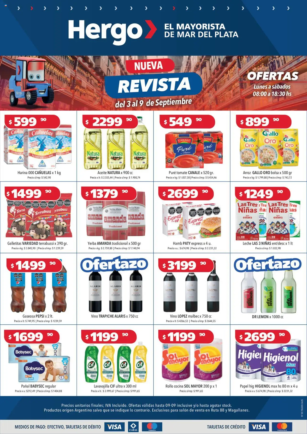 Hergo Catálogo del 03/09/2025 Online - Mate, Bolsa, Yerba, Aceite, Harina, Leche, Revista, Gaseosa