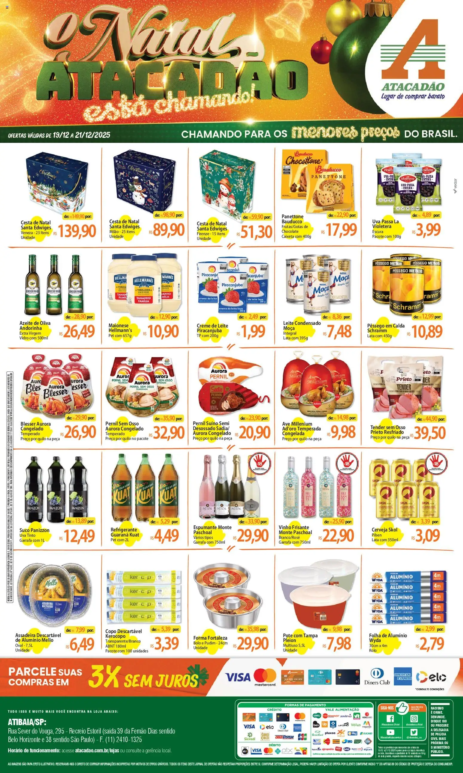 Pré-Visualização do folheto "Ofertas - SP" da loja Atacadão válido a partir de 19/12/2025