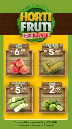 Pré-Visualização do folheto "Dovale ofertas Hortifruti" da loja Dovale válido a partir de 14/04/2026
