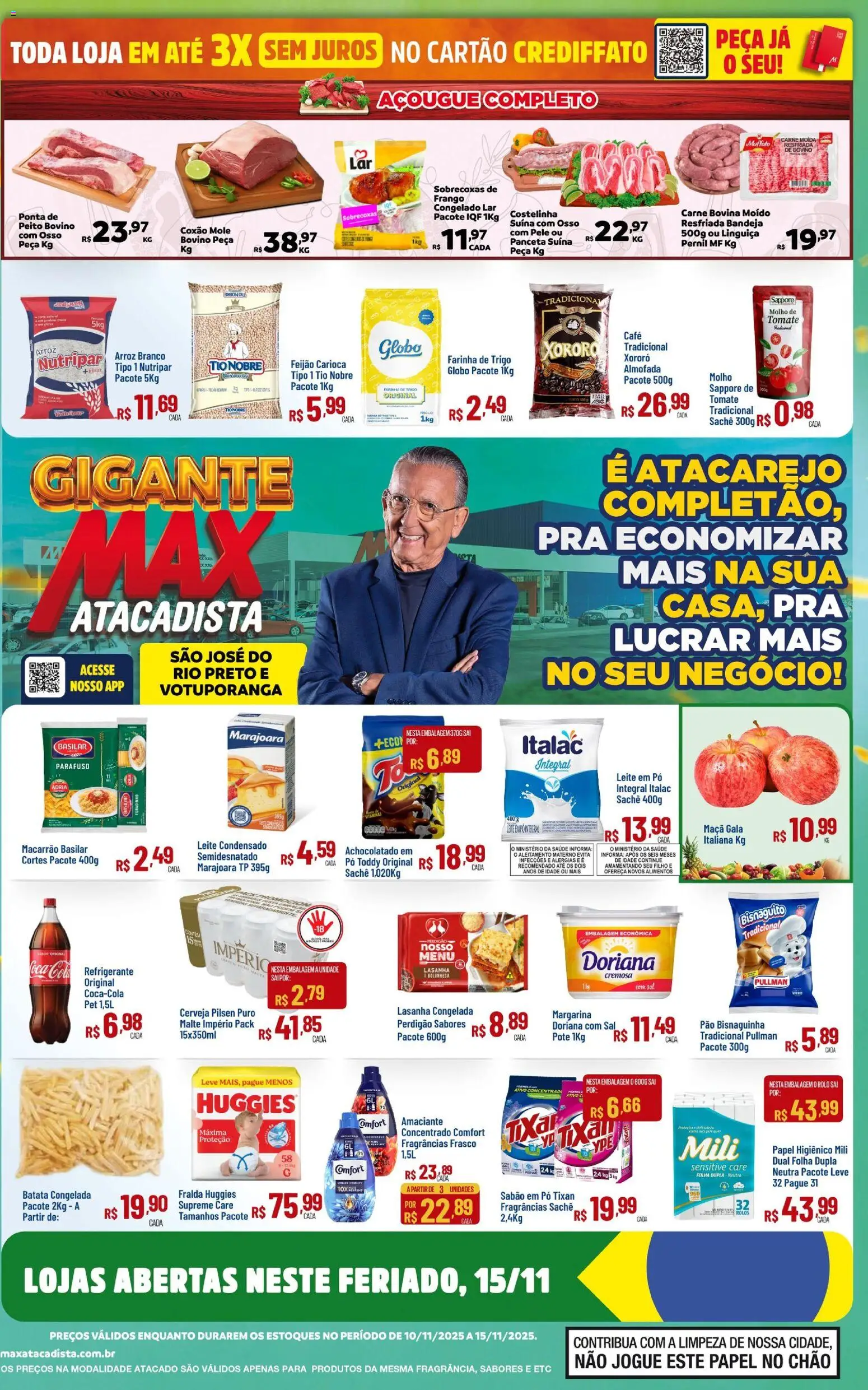 Pré-Visualização do folheto "Ofertas da semana" da loja Max Atacadista válido a partir de 10/11/2025