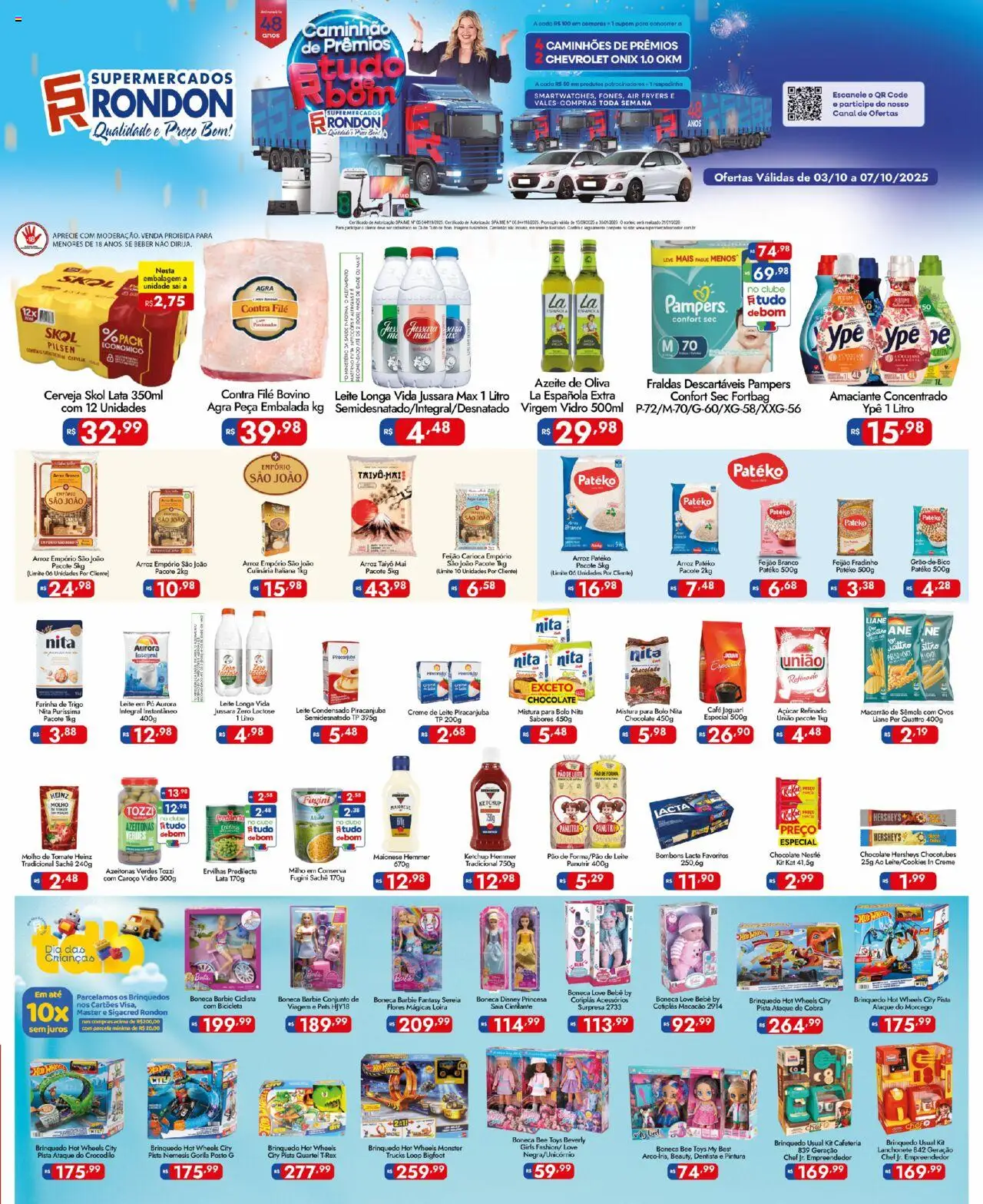 Supermercados Rondon folheto "Ofertas do semana" válido a partir de 03/10/2025 - número de página 1