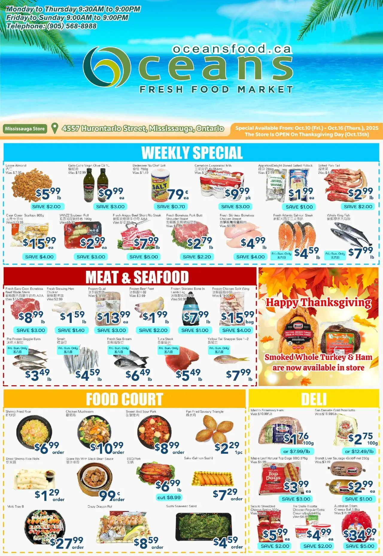 Oceans flyer valid from Oct 10, 2025 - page number 1
