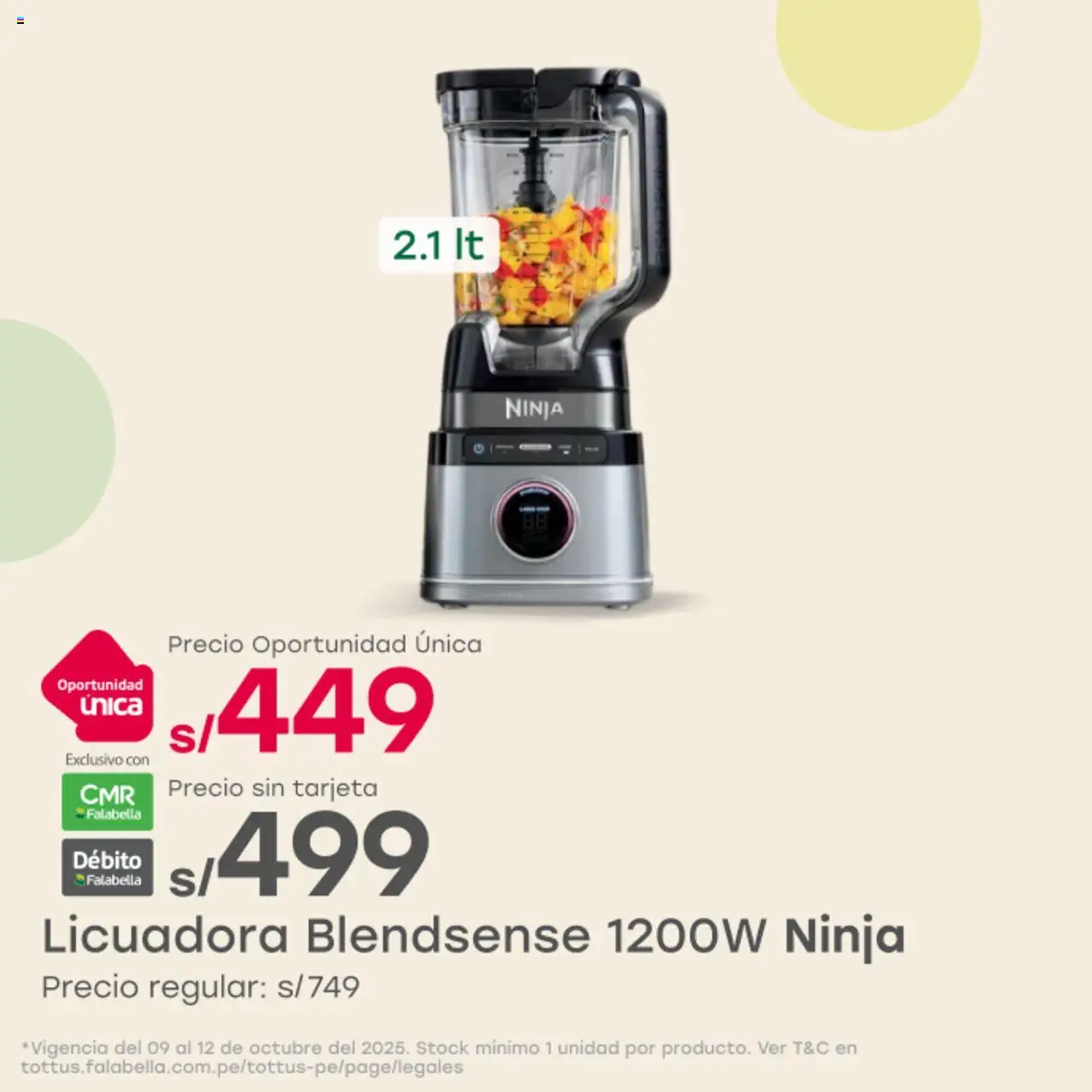 Tottus Catálogo (09/10/2025 - 12/10/2025) - ofertas de hoy - número de página 1