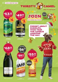 Preview of catalogue Forget about Rudolph, the year the Camel’s leading the way. from shop Deals valid 07/12/2025