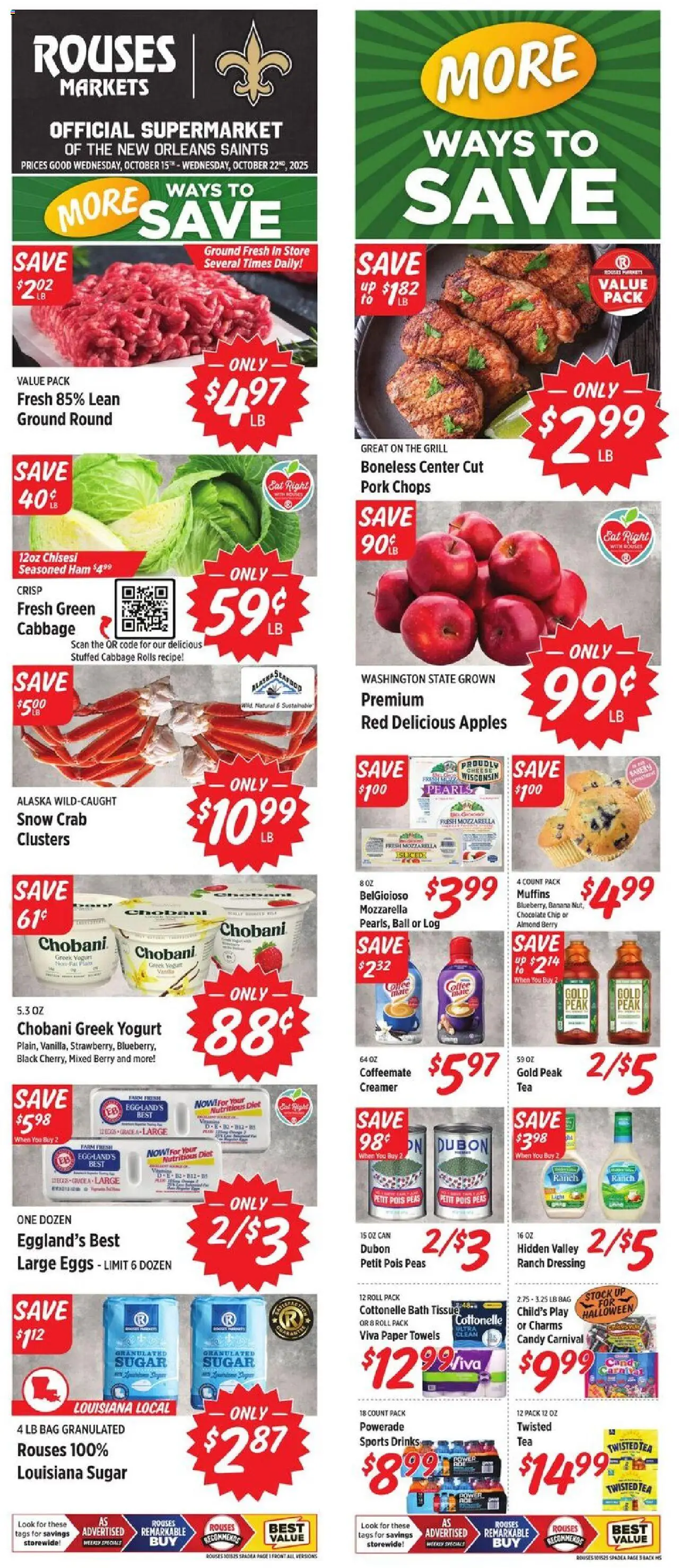 Rouses Weekly Ad - MS from 10/15/2025 - Flyer - Page number 1