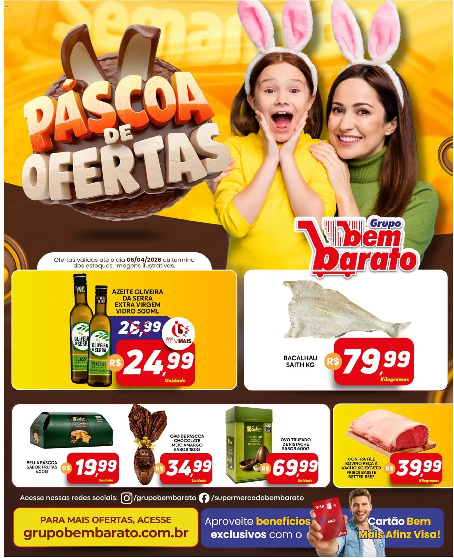 Pré-Visualização do folheto "Supermercado Bem Barato - Ofertas da semana" da loja Supermercado Bem Barato válido a partir de 31/03/2026