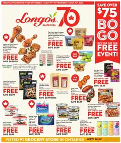 Preview of leaflet Longo's weekly flyer / circulaire from shop Longo's is valid from Mar 19, 2026