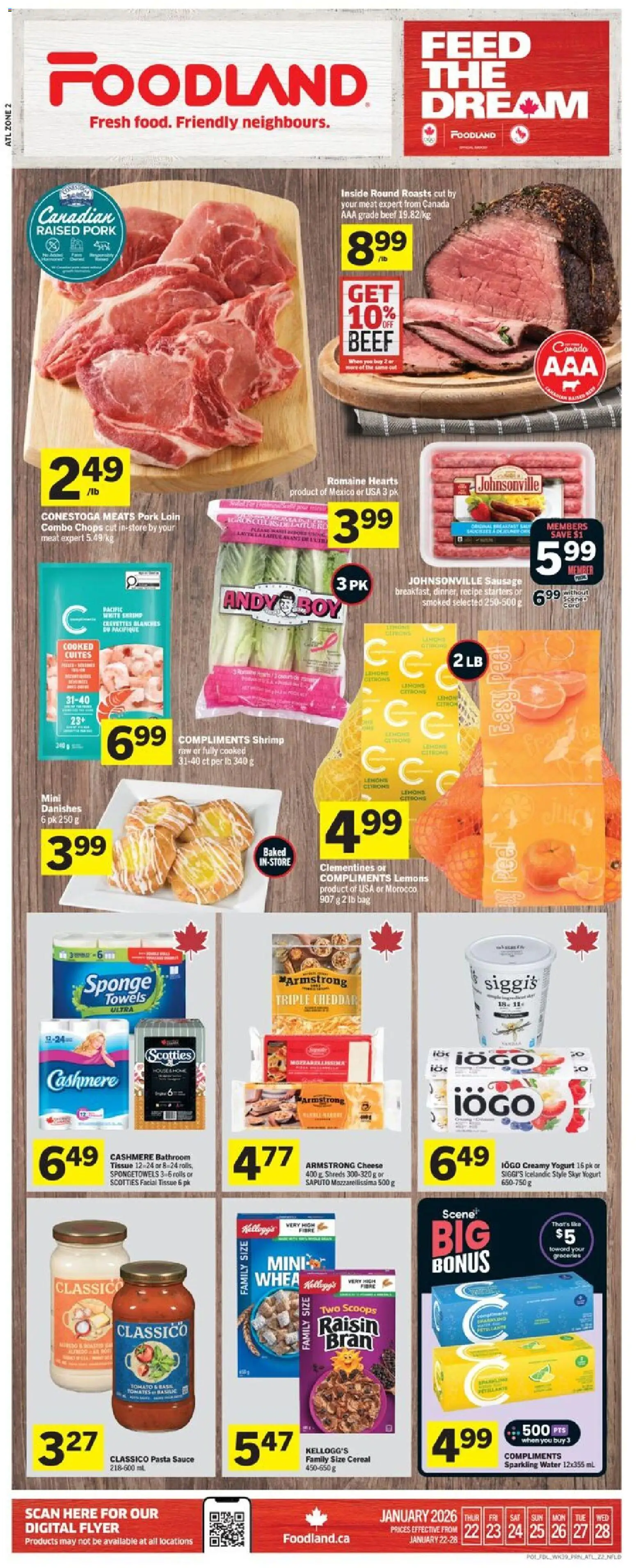 Preview of leaflet Weekly Flyer - NL from shop Foodland is valid from Jan 22, 2026