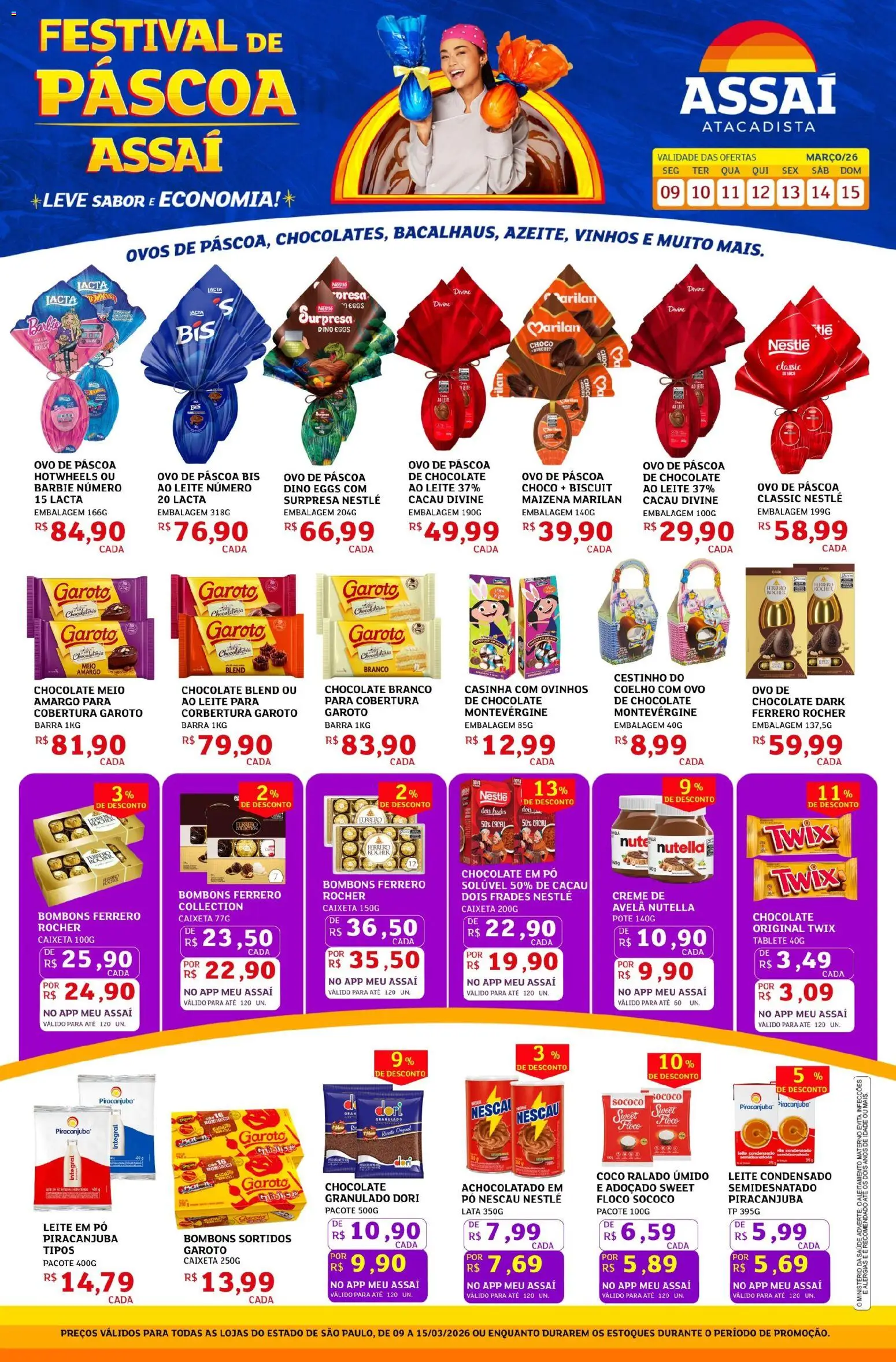 Pré-Visualização do folheto "Assaí Atacadista ofertas - SP" da loja Assaí Atacadista válido a partir de 09/03/2026