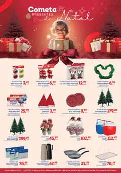Pré-Visualização do folheto "Ofertas Presentes" da loja Cometa Supermercados válido a partir de 01/12/2025