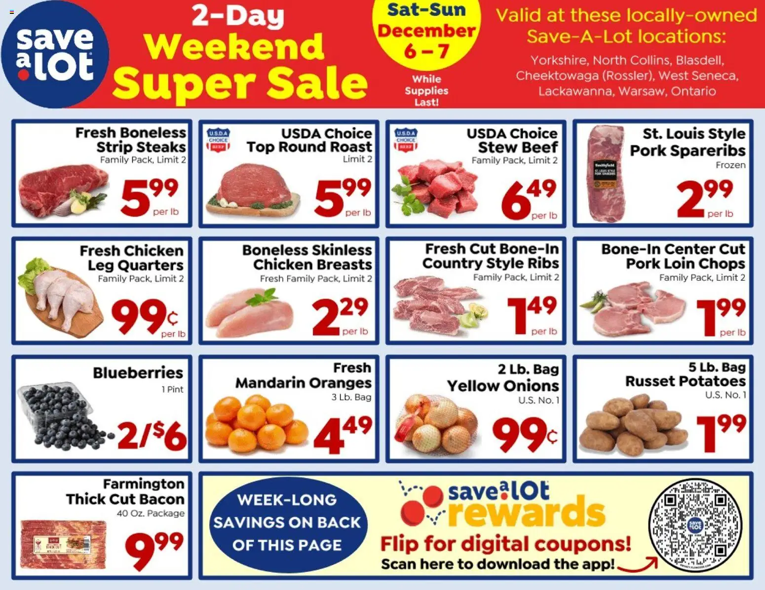 Ad Preview of Save a Lot Special Promotion from 12/06/2025