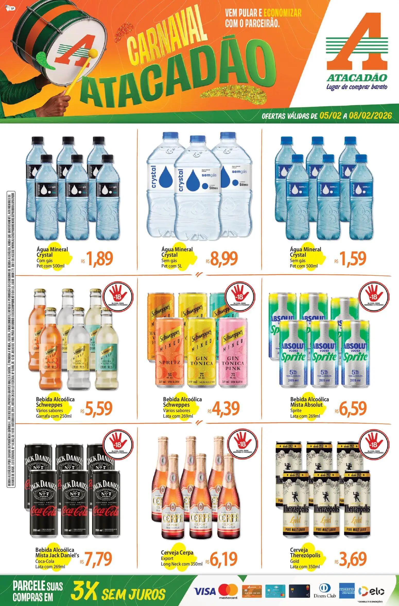 Pré-Visualização do folheto "Ofertas - SP" da loja Atacadão válido a partir de 05/02/2026