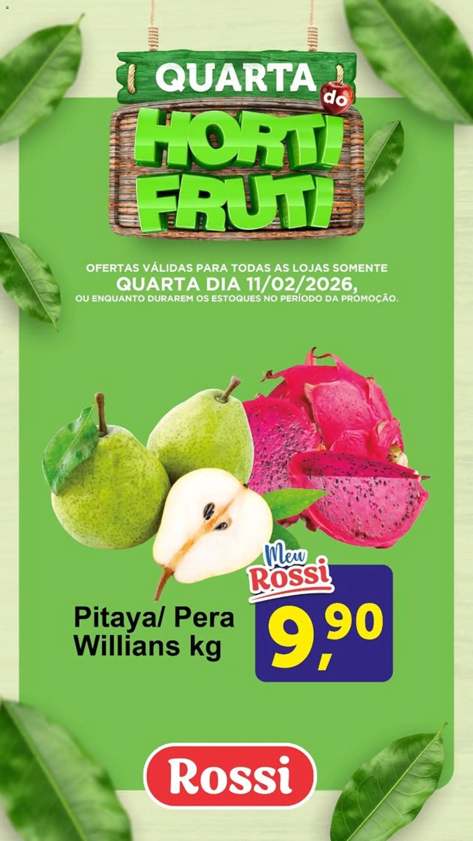 Pré-Visualização do folheto "Ofertas da semana" da loja Rossi Supermercados válido a partir de 11/02/2026