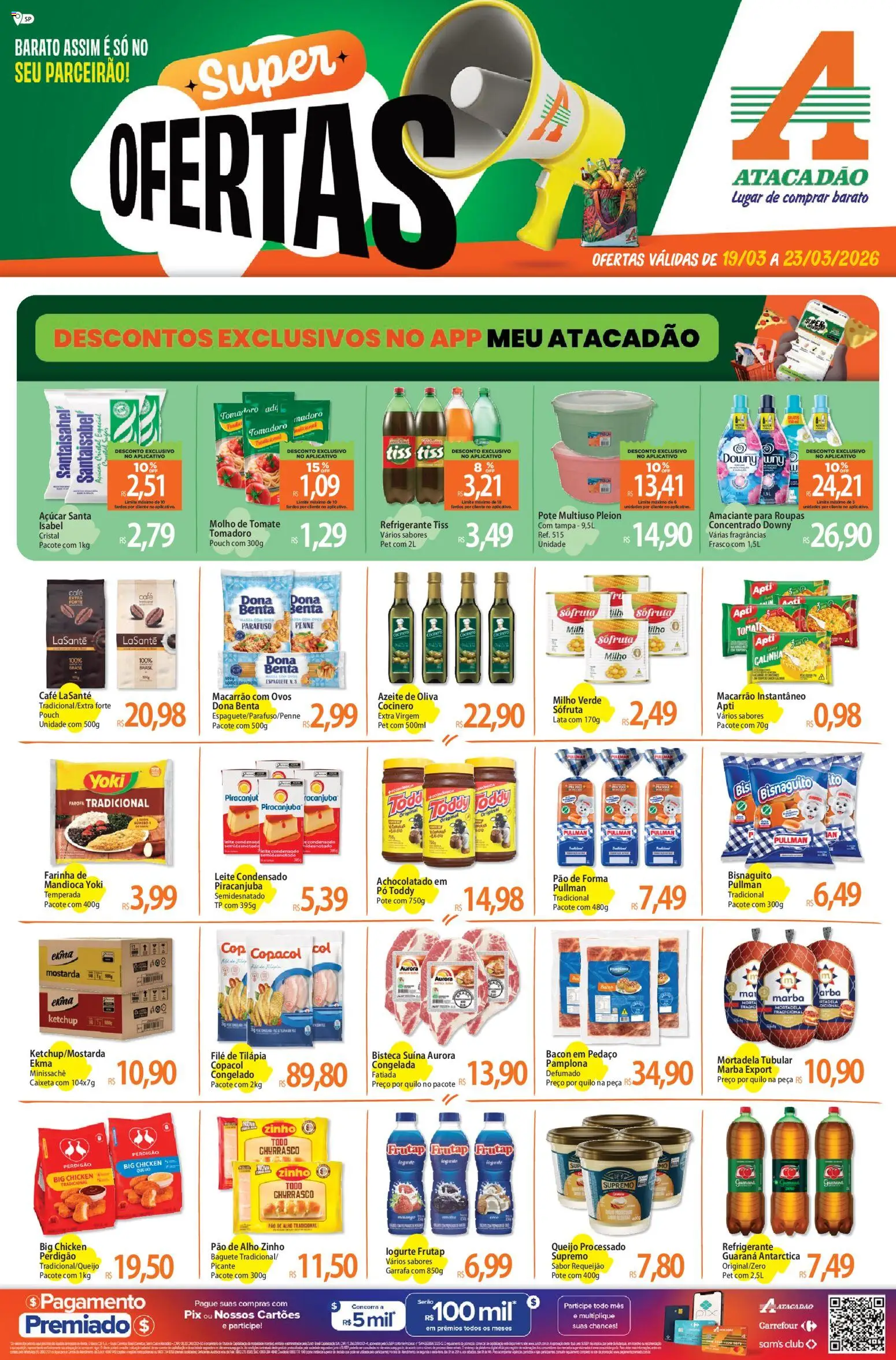 Pré-Visualização do folheto "Atacadão ofertas - SP" da loja Atacadão válido a partir de 19/03/2026