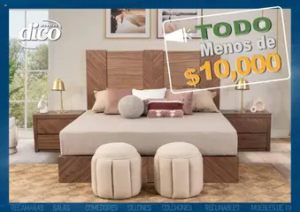 Vista previa las ofertas de la tienda Muebles Dico - Catálogo TODO menos de 10000 desde el 15/10/2025 