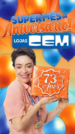 Pré-Visualização do folheto "Ofertas atuais" da loja Lojas Cem válido a partir de 21/07/2025
