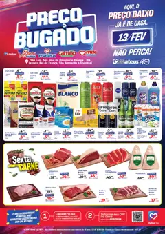Pré-Visualização do folheto "Ofertas do Dia" da loja Mateus válido a partir de 13/02/2026