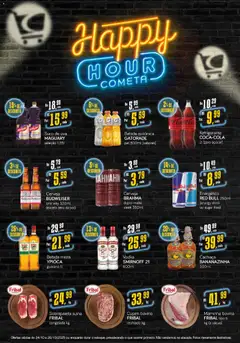 Pré-Visualização do folheto "Ofertas Happy Hour" da loja Cometa Supermercados válido a partir de 24/10/2025