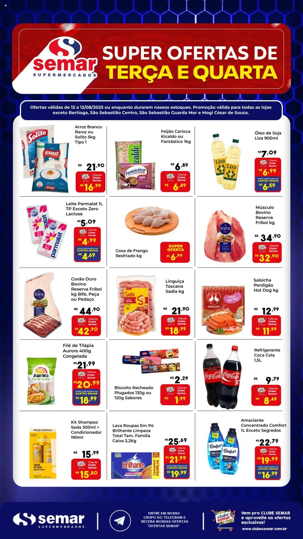 Semar Supermercado folheto "Ofertas da semana" válido a partir de 12/08/2025 - número de página 1